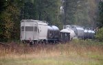 CSXT 243858 covered hopper at the tail end